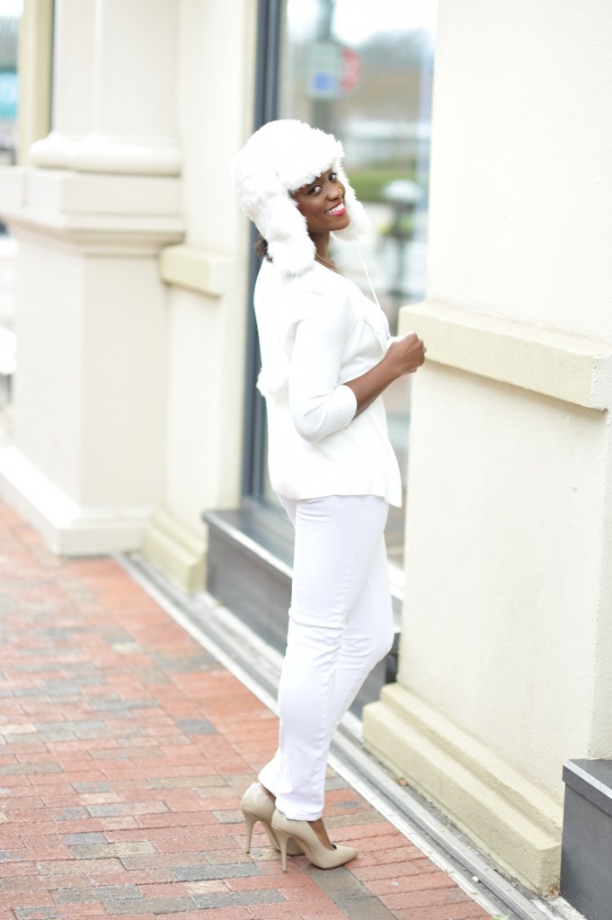 winter white, blushing black, outfits, outfit of the day, christmas, atlanta, ivory
